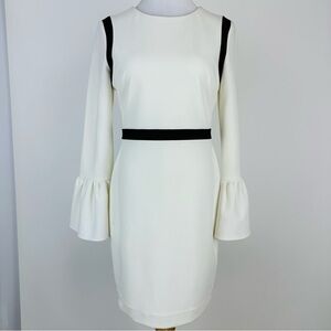 Calvin Klein Color Block Bell Sleeve Dress Size 6